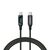 SAVIO CL-174 USB-C kabel 1m černá / displej