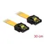 Delock Kabel SATA 3 Gbps (M) - SATA 3 Gbps (M) 0.3m žlutá