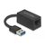 Delock Adaptér SuperSpeed USB Typ-A (M) - Gigabit LAN 10/100/1000 Mbps černá / USB 3.2 Gen 1