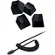 Razer PBT Keycap + Navinutý kabel černá / sada náhradních kláves+navinutý kabel USB-C-USB-A / vysokoprofilové / 120 ks