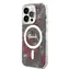 GUESS PC/TPU Flowers IML MagSafe Kompatibilní Zadní Kryt pro Apple iPhone 14 Pro Kaki