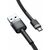 Baseus CAMKLF-BG1 Kabel USB-A (M) - Micro-USB (M) 1 m černo-šedá
