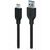 GENIUS ACC-A2CC-3A Kabel USB-A (M) - USB-C (M) 1 m černá / opletený / QC 3.0