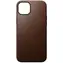 Nomad Modern Leather Case kožený kryt pro Apple iPhone 15 Plus hnědá