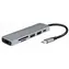 LogiLink UA0343 stříbrná / USB-C Hub / 2x USB-A / 1x USB-C / HDMI