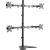 LogiLink BP0046 černá / Rameno na 4 monitory / VESA / 13" až 32" / do 8 kg