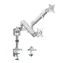 LogiLink BP0089 stříbrná / Rameno na 2 monitory / VESA / 17" až 32" / do 9 kg