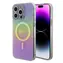 GUESS IML Iridescent Script MagSafe Zadní Kryt pro Apple iPhone 15 Pro růžová