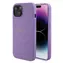 GUESS PU Saffiano MagSafe Zadní Kryt pro Apple iPhone 15 Plus fialová