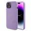 GUESS PU Saffiano MagSafe Zadní Kryt pro Apple iPhone 15 fialová