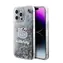 Hello Kitty Liquid Glitter Electroplating Head Logo Zadní Kryt pro Apple iPhone 15 Pro Max transparentní