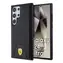 Ferrari PU Leather Bottom Carbon Zadní Kryt pro Samsung Galaxy S24 Ultra černá