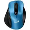 GENIUS Ergo 9000S modrá / Bezdrátová myš / 2400 DPI / 2.4 GHz USB-A dongle / Bluetooth / 1x AAA