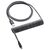 CableMod Classic Coiled Keyboard Cable USB-C - USB-A 1.5m Carbon Grey / Kabel pro klávesnici