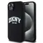 DKNY Liquid Silicone Arch Logo MagSafe Zadní Kryt pro Apple iPhone 15 Plus černá