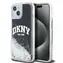 DKNY Liquid Glitter Arch Logo Zadní Kryt pro Apple iPhone 14 černá