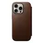 Nomad Modern Leather Folio pouzdro pro Apple iPhone 16 Pro hnědá