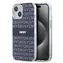 DKNY PC/TPU Repeat Pattern Tonal Stripe Magsafe Zadní Kryt pro Apple iPhone 15 modrá