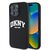 DKNY Liquid Silicone Arch Logo MagSafe Zadní Kryt pro Apple iPhone 16 Pro černá
