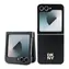 DKNY PU Leather Stack Logo Zadní Kryt pro Samsung Galaxy Z Flip 6 černá