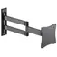 Neomounts FPMA-W830BLACK černá / Držák displeje na stěnu / 10-27" / sklopný / 3 čepy / VESA 100x100 / nosn. 12kg