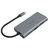 AKASA AK-CBCA21-18BK dokovací stanice / USB-C / VGA / HDMI / RJ45 / 3x USB-A / SD/MicroSD
