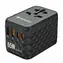 Verbatim UTA-05 Univerzální cestovní adaptér / 2x USB-C / PD 65W / 2x USB-A černá