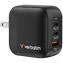 Verbatim 32229 Cestovní univerzální Mini GaN nabíjecí adaptér 70W šedá / 2x USB-C / 1x USB-A / QC / PD