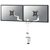 Neomounts TIS DS60-425WH2 bílá / stolní držák pro 2 monitory / velikost 17-27" / VESA 75x75 - 100x100 / nosnost 8 kg