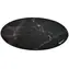 AROZZI Zona Floorpad Black Marble / ochranná podložka na podlahu / kulatá 121 cm průměr / design černý mramor