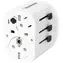 YENKEE YAT UN1 VIGO bílá / Cestovní adaptér universální / 3x USB-A / max 15W