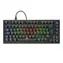 Sharkoon Skiller SGK25 černá / herní klávesnice / mechanická / Hunao Red / RGB / Hot-Swap / USB-C / 1.8m / DE Layout