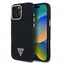 Guess Denim Triangle Logo MagSafe Zadní Kryt pro iPhone 16 Pro Black