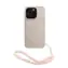 Guess PU Leather 4G Colored Ring Strap MagSafe Zadní Kryt pro iPhone 16 Pro Pink