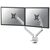 Neomounts DS70-250SL2 stříbrná / stolní držák na dva monitory / 17-32" / otočný / VESA 75x75 - 100x100 / nosnost 18 kg