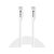 Sandberg SAVER USB-C Cable 2M 65W bílá / nabíjecí kabel USB-C na USB-C