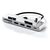Satechi USB-C Clamp Pro Hub stříbrná / 3x USB-A / USB-C / MicroSD / SD