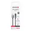 SWISSTEN Kabel USB-A na Lightning s LCD displejem 1.5m černá / 12W / USB-A (M) / Lightning
