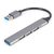 Gembird UHB-U3P1U2P3-02 / USB hub 4-portový USB 3.1 (Gen 1) / stříbrná