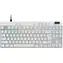 Logitech G Pro X TKL RAPID bílá / herní klávesnice / US layout / USB / RGB Lightsync