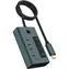 Icy Box IB-HUB1454-C31 zelená / USB hub / 4x USB-C 3.2 Gen2 / displej