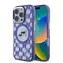 Karl Lagerfeld IML Monogram K&CH Heads MagSafe Zadní Kryt pro iPhone 16 Pro Max Purple
