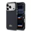 Lacoste PVC Petit Pique Semi Wrap MagSafe Kryt pro iPhone 17 Pro Max Navy