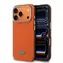 Lacoste PVC Petit Pique Semi Wrap MagSafe Kryt pro iPhone 17 Pro Orange