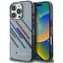 BMW Zadní kryt Motosport Random Stripes pro iPhone 16 Pro šedá