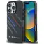 BMW Zadní kryt Motosport Random Stripes pro iPhone 16 Pro černá