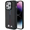BMW Zadní kryt prošívaný tříbarevný pro iPhone 15 Pro černá