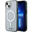 BMW Silver Ring MagSafe Zadní kryt pro iPhone 14 Plus transparentní
