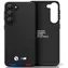 BMW Zadní kryt kožený razítkový Tricolor pro Samsung Galaxy A54 černá