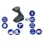 DATALOGIC QuickScan I QBT2131 kit2-USB / snímač 1D čárových kódů / BT / multi-IF / černá